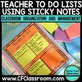 TEACHER TO DO LIST weekly planner CLASSROOM ORGANIZATION s