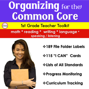 Preview of 1st Grade COMMON CORE STANDARDS TOOLKIT Math ELA Reading Writing