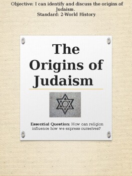 Preview of ORIGINS OF JUDAISM AND ANCIENT EGYPT