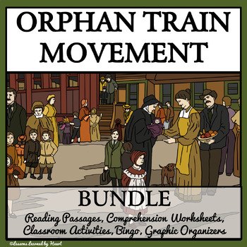 Preview of ORPHAN TRAIN BUNDLE - READING COMPREHENSION, ACTIVITIES, & BINGO REVIEW