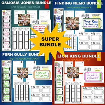 Preview of FERNGULLY (FERN GULLY) OSMOSIS JONES FINDING NEMO LION KING Movie SUPER BUNDLE