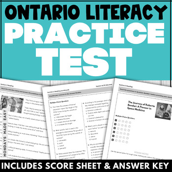 Preview of OSSLT Practice Test - Ontario Literacy Test Prep - Multiple-Choice - Technology