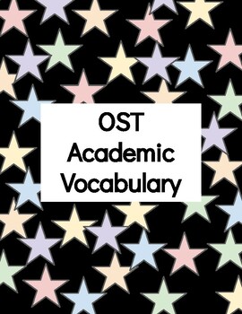 Preview of OST ELA Vocabulary Cards for grades 3-5 (FREE Version)