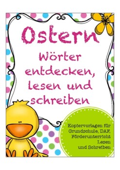 Preview of OSTERN 10 page German easter worksheets children: colors,family,holiday,animals