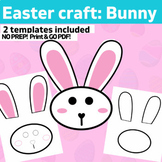 OT #1  Easter craft : easter bunny- themed color, cut, glue craft