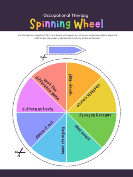 Preview of Occupational Therapy Activity Spinner