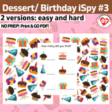 OT BIRTHDAY ispy: search, find and count ispy worksheets