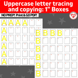 OT BUNDLE uppercase A-Z: 1" boxes tracing & copying (visua