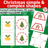 OT CHRISTMAS visual motor trace & cut simple & complex sha