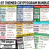 OT CRYPTOGRAM WORKSHEET BUNDLE: #1 version of each packet 