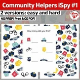 OT Community Helpers ispy #1: police search, find and coun