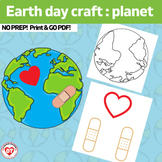 OT EARTH DAY "heal our earth" earth day craft: color, cut,