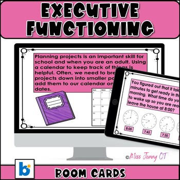 Preview of OT Executive Functioning Activities Boom Cards