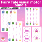 OT FAIRYTALE visual motor worksheets: tracing/copying line