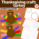 OT Fall turkey thanksgiving craft: Color, Cut, Glue craft 