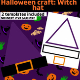 OT Halloween Witch Hat craft: Color, Cut, Glue template : 