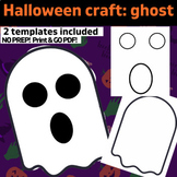 OT Halloween themed ghost craft: Color, Cut, Glue template