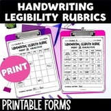 OT Handwriting Legibility Rubric for IEP data collection (print)