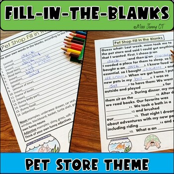 Preview of OT Handwriting Practice Near Point Copying Worksheets Pet Store