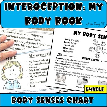 Preview of OT Interoception activity and Body Senses chart for SEL BUNDLE