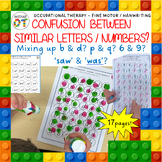 OT - Letter and Number Confusion / Reversals Worksheets