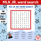 OT: MLK martin luther king JR themed Word search. no prep 