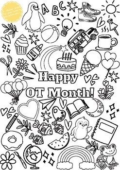 Preview of OT Month Coloring Page
