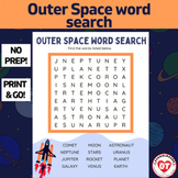 OT Outer Space Themed word search worksheet