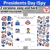 OT Presidents Day Patriotic Ispy: search, find and count w