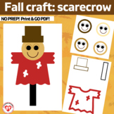 OT SCARECROW Fall craft: Color, Cut, Glue autumn craft tem