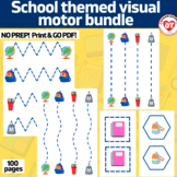 OT SCHOOL visual motor worksheets: tracing/copying lines a