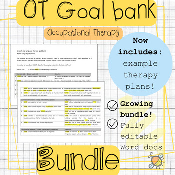 Preview of OT SMART IEP Goal Bank BUNDLE | Occupational Therapy