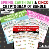 OT SPRING, EARTH DAY, & CINCO DE MAYO CRYPTOGRAM worksheet