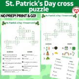 OT ST. PATRICK'S DAY cross word puzzle