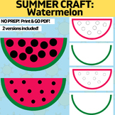 OT SUMMER watermelon craft Color, Cut, Glue craft template