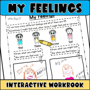 Preview of OT Self Regulation Interoception Activities Feelings Workbook for SEL