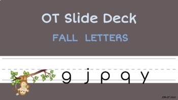 Preview of OT Slide Deck - Fall Letters