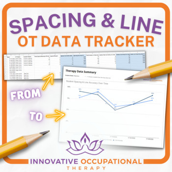 Preview of OT Spacing & Line Data Tracker-Editable Sheet for Visualizing Student Progress