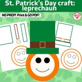 OT St. Patrick's day craft: leprechaun with hat: simple 3 