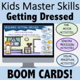 Occupational Therapy BOOM CARDS for Teletherapy: Getting Dressed