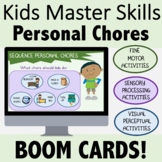 Occupational Therapy BOOM CARDS for Teletherapy: Personal Chores