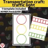 OT Traffic light craft: coloring, snipping, glueing craft