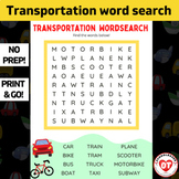 OT Transportation Themed word search