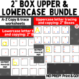 OT Uppercase and Lowercase Letter trace and copy worksheet