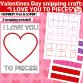 OT Valentines day craft: Vday snipping Color, Cut, Glue cr