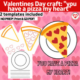 OT Valentines day craft:"YOU HAVE A PIZZA MY HEART" Color,