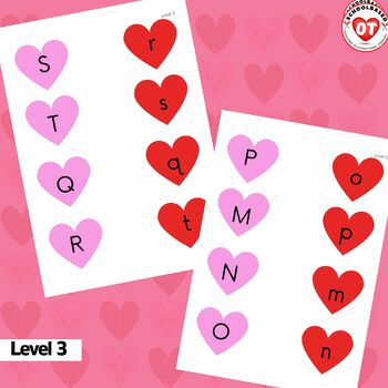 OT Valentines day upper & lowercase letter identification/matching ...