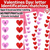 OT Valentines day upper & lowercase letter identification/