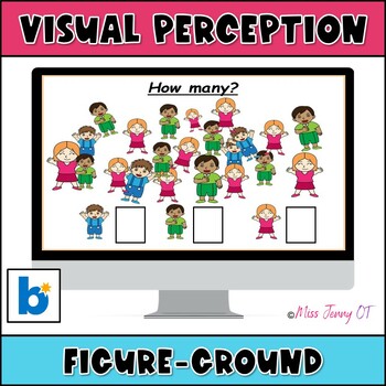 Preview of OT Preschool Math Visual Perception Figure Ground BOOM cards