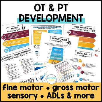 Preview of OT and PT Development Handouts, Norm Charts, and Developmental Milestones